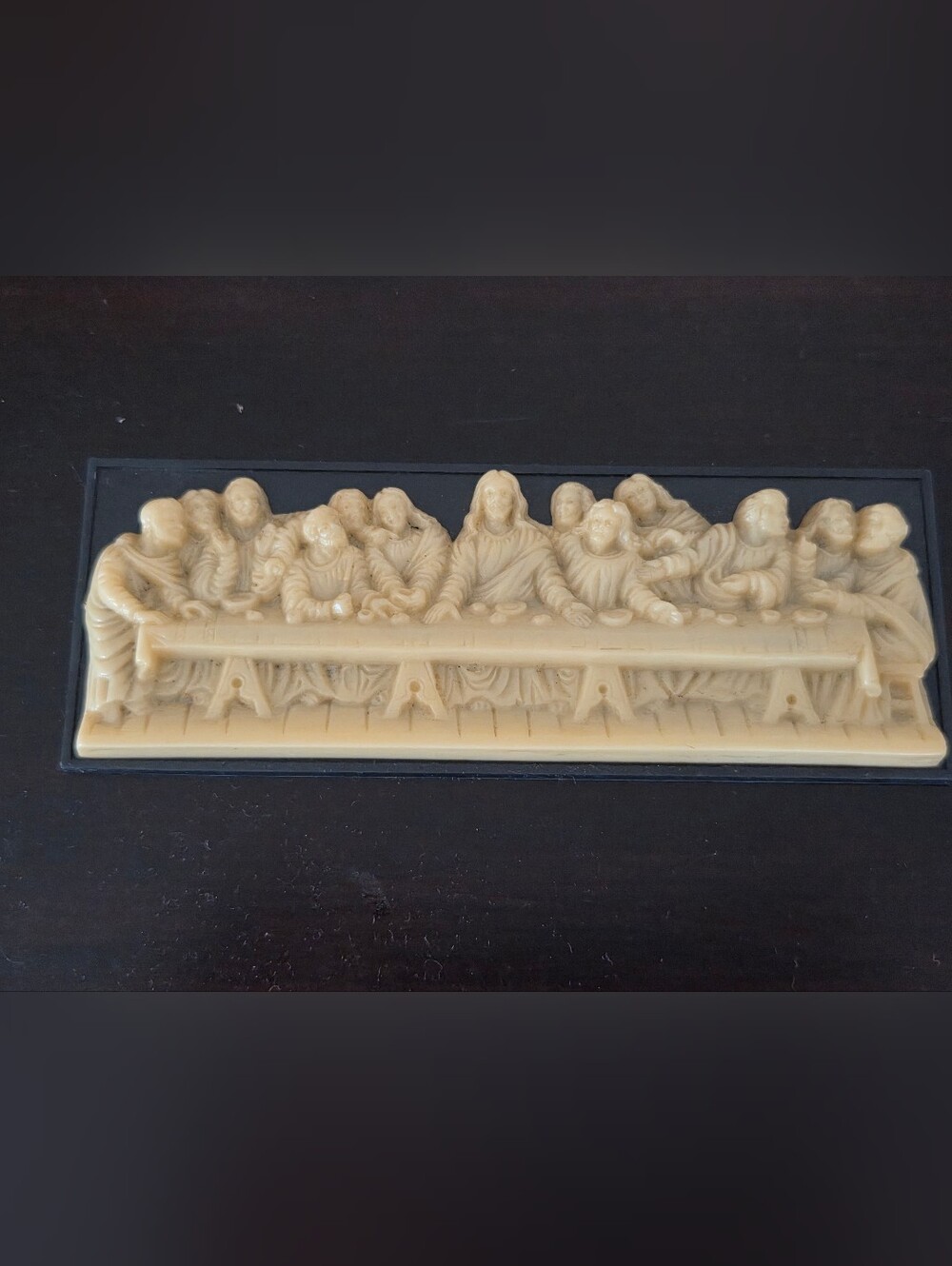 Vintage Small Plastic Last Supper Wall Plaque